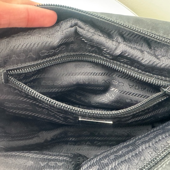 Prada Black Nylon & Saffiano Leather Wristlet - Picture 8 of 14